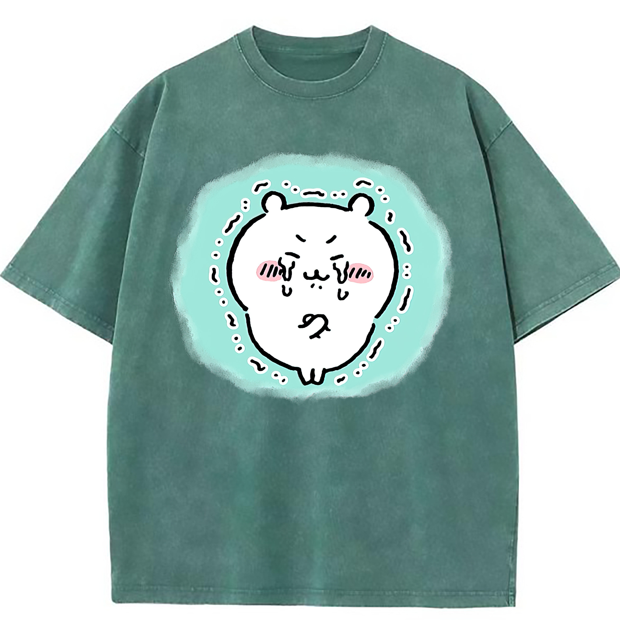 （画像用） ちいかわ ちいかわ Chii-kawa chiikawa 綿100% ヴィンテージ風 半袖Tシャツ（フロントプリント）